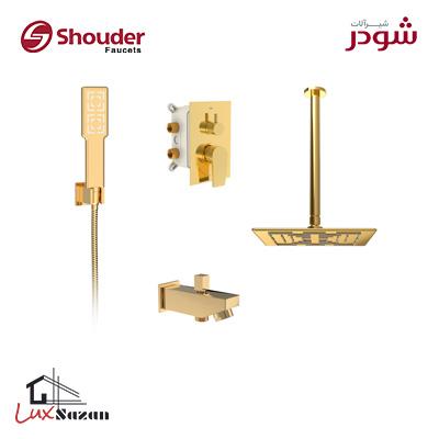 شیر دوش توکار شودر مدل رومر طلایی تیپ 2 Brass